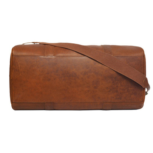 Custom Large Capacity Zipper Closure <b>Duffle</b> <b>Bag</b> for <b>Men</b> Vintage Weekender <b>Bag</b> Made From Genuine PU <b>Leather</b> in Stock - Product Image 5