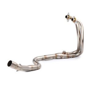 Tubo de Conexión Frontal de Acero Inoxidable para Escape de Alto Rendimiento de Motocicleta para <span class=keywords><strong>Kawasaki</strong></span> <span class=keywords><strong>Ninja</strong></span> 250 300 Z250 <span class=keywords><strong>Z300</strong></span>, Interfaz de 51 mm, Tubo Colector Modificado - Product Image 1
