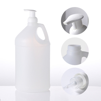 Conteneurs en plastique HDPE blancs robustes pour savons, détergents, liquides, avec bouchon à vis, 1 gallon