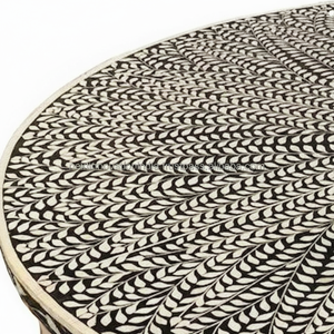 Artistry in Decor Unique Bone Inlay Mesas de café para un estilo atemporal - Product Image 1