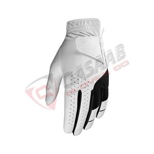 Gants de golf en cuir blanc-Cabretta de bonne qualité Nouvelle collection de gants de golf en cuir sans doublure-Gants de golf avec logo personnalisé noir - Product Image 6