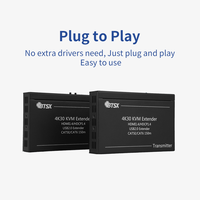 Extendeur KVM haute vitesse sur fibre à latence nulle Extender HDMI 20KM Transmission audio/vidéo/éclairage professionnelle