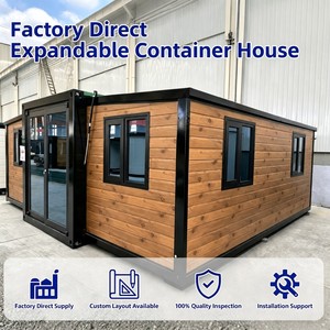 Maison mobile modulaire extensible imperméable de 20 pieds ou 40 pieds, maison conteneur de luxe avec 2 chambres et <span class=keywords><strong>cuisine</strong></span> - Product Image 1