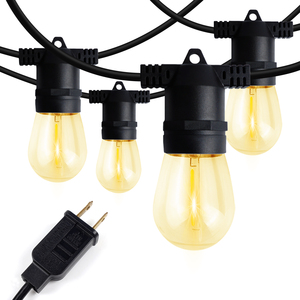 Precio de fábrica ETL certificado enchufe de EE. UU. <span class=keywords><strong>48ft</strong></span> 15 bombillas Led E26 E27 cadena blanca cálida Cadena de luces de Navidad S14 - Product Image 2