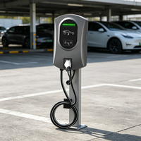 Borne de recharge murale pour véhicules électriques 22 kW AC Type 2, station de recharge intelligente pour maison connectée