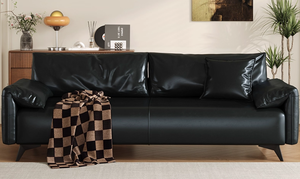 फैशन आधुनिक शैली का तेल मोम चमड़े के साथ छोटे अपार्टमेंट रहने वाले कमरे के लिए कई रंगों के सोफे के अंदर लेटेक्स के साथ - Product Image 2