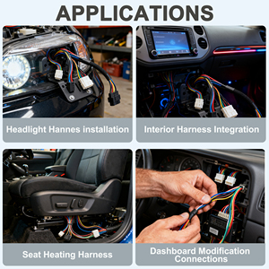 Adaptador de Alternador Automotivo CZJSMX Personalizado 1007 20 AWG de 5 Pinos Macho para 2 Pinos Fêmea, Chicote de Fiação do Motor para Caminhões - Product Image 6