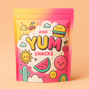 Thực phẩm có thể khóa lại túi nhôm lá đứng lên Túi khô Cookie đồ ăn nhẹ túi zip 3.5g Túi Mylar - Product Image 1