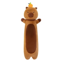 Usine En Gros Mignon Capybara Conception Long Corps Doux Oreiller Super Doux En Peluche Jouet De Couchage pour L'anniversaire Des Enfants Soulagement Du Stress