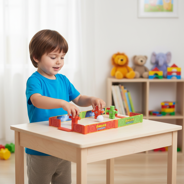 Children's Tabletop Toy Rotating Robot Football goal