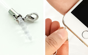 Macaron携帯電話スクリーンワイプポータブルメガネレンズクリーニング布ツールペンダントPP + シリコーンモダン - Product Image 6