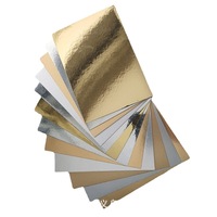 Boîte d'emballage cadeau et artisanat en carton or/argent mat/brillant, brossé/extra-brillant, recyclable, disponible immédiatement, pour impression et emballage