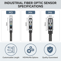 Capteurs à fibre optique réfléchissants DASS M3/M4/M6 série FD, modèles DS-FD30/40/60, haute vitesse, sortie NPN/PNP, 12-24V DC, vente en gros