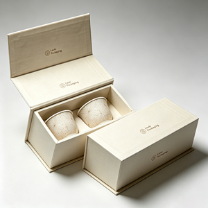 Custom High Quality Magnetic <strong>Mug</strong> Cup <strong>Boxes</strong> Luxury Paper Ceramic Cups Gift Box with Embossing Sponge Liner for Product Protection - Product Image 2