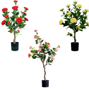 Plantes artificielles <span class=keywords><strong>de</strong></span> mariage et fleurs <span class=keywords><strong>de</strong></span> soie orchidées camélia artificiel fleur <span class=keywords><strong>de</strong></span> cerisier arbre <span class=keywords><strong>en</strong></span> <span class=keywords><strong>pot</strong></span> bonsaï pour la décoration <span class=keywords><strong>de</strong></span> jardin à la maison - Product Image 3