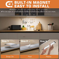 Lampe de nuit magnétique rechargeable par USB avec détecteur de mouvement pour placard de cuisine mural