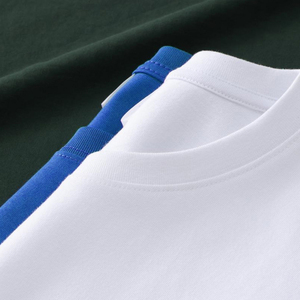 Camiseta de Manga Corta con Cuello Redondo de Algodón Peinado de 260 g de Alta Calidad al por Mayor para Hombre y Mujer - Product Image 2