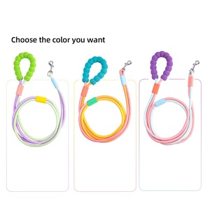 Correa de perro de doble capa antipérdida con correa cruzada ajustable y mango de espuma espacial, correa de seguridad reflectante de nailon duradero para mascotas - Product Image 5