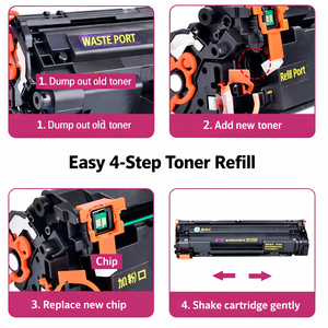 Cartouche de toner laser compatible CC388A 88A pour <span class=keywords><strong>imprimante</strong></span> <span class=keywords><strong>HP</strong></span> 1106 1108 M126nw M128fn 1216nfh - Résistante à l'usure et facile à installer - Product Image 3