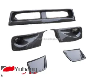 Ống Dẫn Khí Bằng Sợi Carbon Lỗ Thông Hơi Bên Dưới Lưới Tản Nhiệt Cho IMPREZA 10 GRB STI HATCHBACK Cản Trước CF