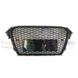 Parachoques de Cromo Negro para coche, malla de parrilla modificada para <span class=keywords><strong>A4</strong></span> S4 B8.5 2013 <span class=keywords><strong>2014</strong></span> 2015 2016 - Product Image 1