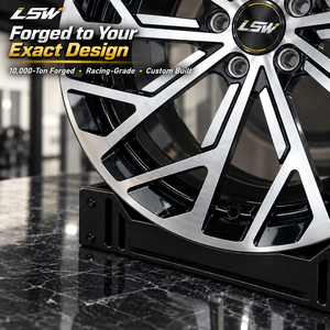อะไหล่ LSW LS8248 สำหรับรถยนต์ BMW Porsche Audi Sport รุ่น LS8248 ล้อแม็กซ์อัลลอยด์แบบหลายก้านสีดำขัดเงา ผลิตด้วยวิธีฟอร์จ  ล้อแม็กซ์ LSW แบบฟอร์จสั่งทำพิเศษ - Product Image 2