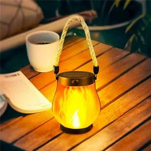 Lampe LED solaire multifonctionnelle étanche IP65 pour extérieur, effet flamme, décoration suspendue pour jardin - Product Image 3