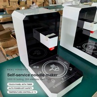 Machine à cuisiner des nouilles instantanées de style coréen, 3300W, commerciale, en acier inoxydable, avec écran tactile numérique pour la température
