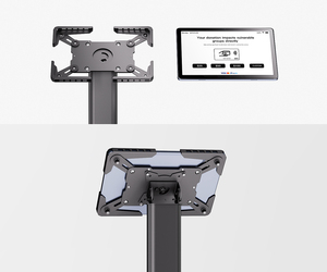NFC Dễ Dàng Trả 10 Inch Tầng Đứng Android Máy Tính Bảng Phía Trước NFC Đọc Tap Để Trả Tiền Nhà Thờ Cho Kiosk 4G Wifi Màn Hình Cảm Ứng Máy Tính Bảng <span class=keywords><strong>PC</strong></span> - Product Image 5