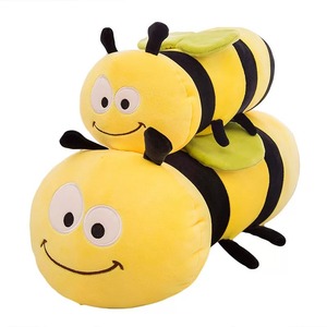 Factory Direct <strong>Big</strong> <strong>Bee</strong> Plush Toy Custom Long Strip Honey <strong>Bee</strong> Stuffed Animal Cute Cartoon <strong>Bee</strong> Body Pillow for Wholesale - Product Image 2