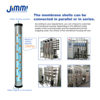 Récipient sous pression en acier inoxydable ODM pour membrane de traitement d'eau par osmose inverse 600 PSI, ensemble complet, emballage en boîte cartonnée