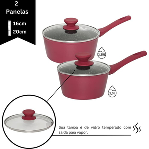 6 Piece Cooking Pots Glass Lids Bakelite Handles Dishwasher Oven Safe for Gas <b>Induction</b> Stoves Forged Ceramic <b>Cookware</b> <b>Set</b> - Product Image 2