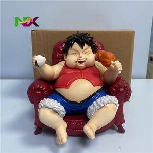Figurine d'anime One Piece en position assise, <span class=keywords><strong>Luffy</strong></span>, Zoro, Sanji, statue, modèle, objet de collection, vente en <span class=keywords><strong>gros</strong></span>, décoration de bureau, cadeau - Product Image 1