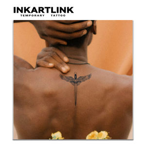 <span class=keywords><strong>Tatuaje</strong></span> Temporal Semipermanente <span class=keywords><strong>de</strong></span> Espada con Alas Realistas, Larga Duración <span class=keywords><strong>de</strong></span> 2 Semanas (15 Días), Arte Corporal para Hombres y Mujeres, <span class=keywords><strong>Espalda</strong></span> - Product Image 2