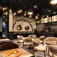 Ensemble de mobilier de restaurant commercial moderne, chaises de salle à manger de luxe pour café, sièges rembourrés en bois pour hôtel, café, projet commercial