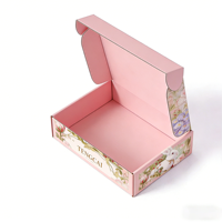 Boîtes auto-érectables personnalisées OEM en carton ondulé, écologiques, recyclables, avec revêtement UV, pelliculage mat et gaufrage, pour emballage cadeau photo