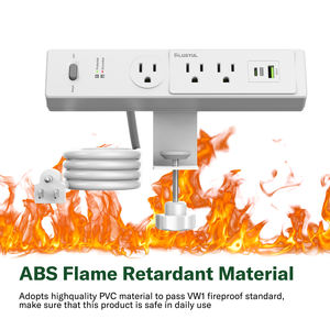 Высококачественная силовая лента 3-переменного тока с 1 USB + 1 розеткой типа C, защита от перенапряжения 110 В, настольный - Product Image 5