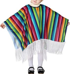 Fiesta de Carnaval Mexicana Cinco De Mayo Serape Tradicional Poncho Mexicano para Niños 2017 - Product Image 2