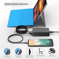 Adaptateur secteur de surface 65W 15V 4A pour ordinateur portable Microsoft Surface Pro 8 X 7 6 5 4 3, chargeur de surface 65W