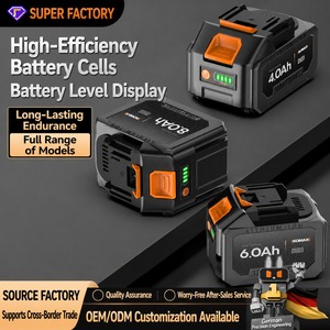 Paquete de Baterías Recargables de Iones de Litio de 21V Serie <span class=keywords><strong>KO</strong></span> con Pantalla LED de Energía, Tasa de Descarga de 5C/15C para Herramientas Eléctricas Inalámbricas - Product Image 2
