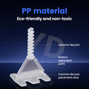 Système de clips de nivellement auto-nivelants et auto-adhésifs en plastique pour carrelage, style design moderne, 2 mm, garantie 3 ans pour le carrelage - Product Image 3