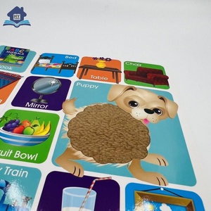 Usine écologique enfants animaux à couverture rigide toucher et sentir <span class=keywords><strong>100</strong></span> <span class=keywords><strong>premiers</strong></span> <span class=keywords><strong>mots</strong></span> livres de bord en gros impression de <span class=keywords><strong>livre</strong></span> personnalisée - Product Image 6