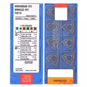 Dao tiện kim loại WNMG080404 WNMG080408 VP2 PC8110, dụng cụ tiện CNC, dao tiện cacbua gia công hoàn thiện trung bình - Product Image 1