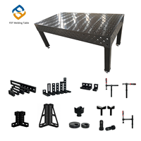 Table de soudage 3D avec ensemble complet d'accessoires de serrage pour la fabrication de structures métalliques de portes et fenêtres