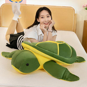 Juguetes de peluche de tortuga de 23cm, cojín suave de tortuga, almohada <span class=keywords><strong>Oogway</strong></span>, respaldo de tortuga de ojos grandes, muñecos de animales marinos rellenos, regalo para niños - Product Image 2