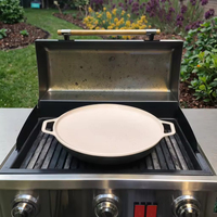 Poêle à griller en aluminium à fond d'induction blanc avec deux poignées antiadhésives pour la cuisine extérieure à la maison ustensiles de cuisine santé