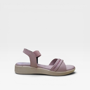 Comfortable Pink Wedge <b>Sandals</b> for Women Stylish Slingback Strap Open Toe Soft Cushion Lightweight Casual Fashion Footwear - Product Image 3