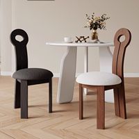Tabouret BST avec pieds en bois, mobilier de maison de haute qualité, pouf rond en tissu à trois pieds, chaise de salle à manger ronde en bois