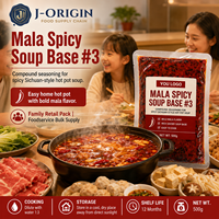 Base de soupe épicée Mala 500g, style Sichuan, assaisonnement pour hotpot de Chongqing, pour restaurants et services de restauration, marque privée OEM, 12 mois, 24