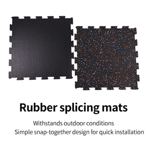 滑り止め 防音 ゴム製 フロアマット パッチワーク 室内用 ラバー ジョイント フローリング 家庭用・ジム用 ゴム床 - Product Image 4